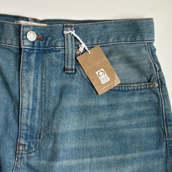 Madewell Rigid Denim Jean A-Line Mini Skirt Size 30 - Picture 7 of 15